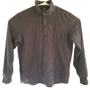 The North Face Men's Size Large Black Quilted 1/4 Zip Pullover Jacket Gorpcore